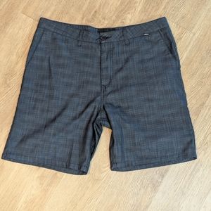 Men's Hurley Blue And Black WalkShorts Size 36